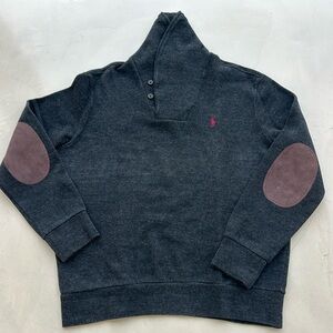Men’s Ralph Lauren Polo- cowl neck sweater with elbow patches